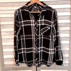 Rails long sleeve plaid button down